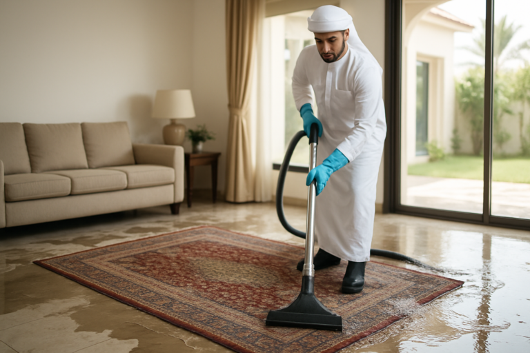 تنظيف سجاد بعد الفيضانات في الفجيرة: دليل شامل