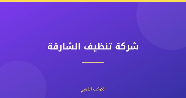 شركة تنظيف الشارقة