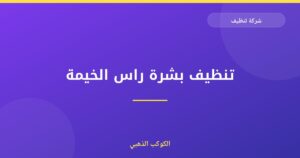 تنظيف بشرة راس الخيمة