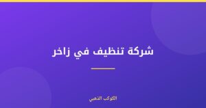 شركة تنظيف في زاخر