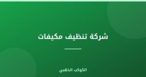 شركة تنظيف مكيفات