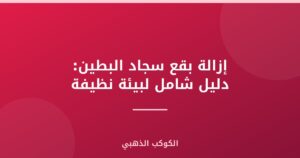إزالة بقع سجاد البطين: دليل شامل لبيئة نظيفة