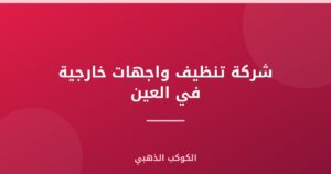 شركة تنظيف واجهات خارجية في العين