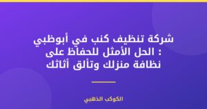 شركة تنظيف كنب في أبوظبي : الحل الأمثل للحفاظ على نظافة منزلك وتألق أثاثك