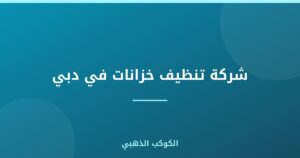 شركة تنظيف خزانات في دبي