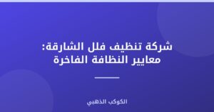 شركة تنظيف فلل الشارقة: معايير النظافة الفاخرة