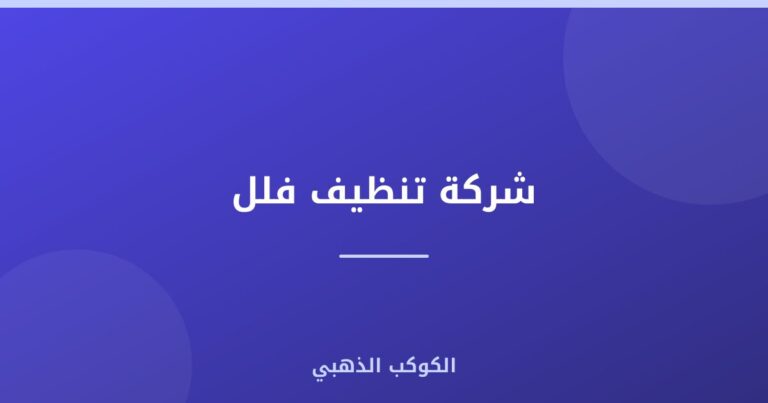 شركة تنظيف فلل