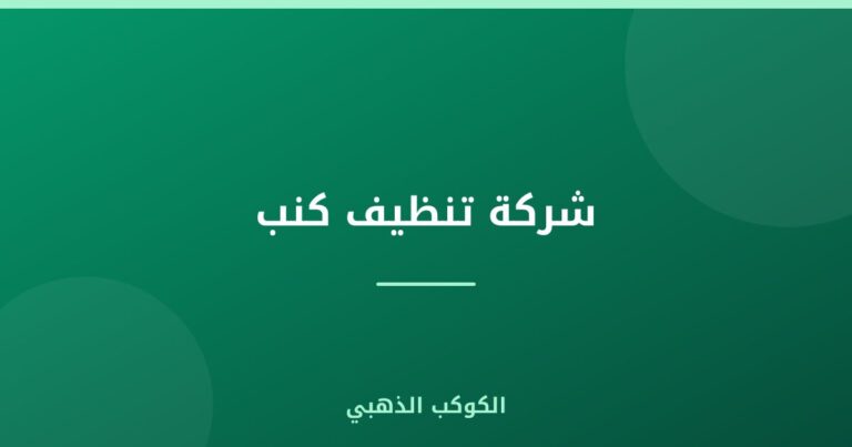 شركة تنظيف كنب