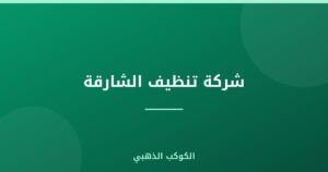 شركة تنظيف الشارقة