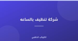 شركة تنظيف بالساعه