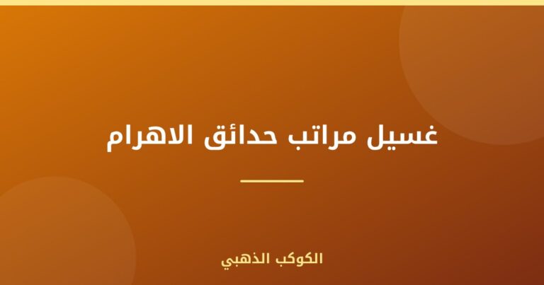 غسيل مراتب حدائق الاهرام