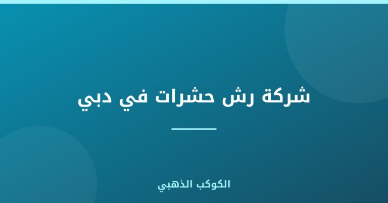 شركة رش حشرات في دبي |0543690242