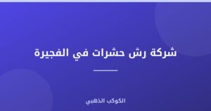 شركة رش حشرات في الفجيرة |0543690242