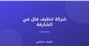 شركة تنظيف فلل في الشارقة |0543690242
