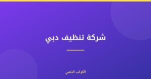 شركة تنظيف دبي
