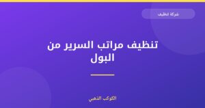 تنظيف مراتب السرير من البول