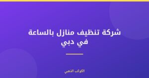 شركة تنظيف منازل بالساعة في دبي
