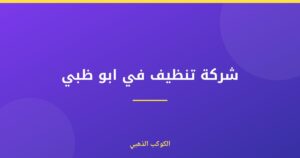 شركة تنظيف في ابو ظبي