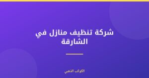 شركة تنظيف منازل في الشارقة