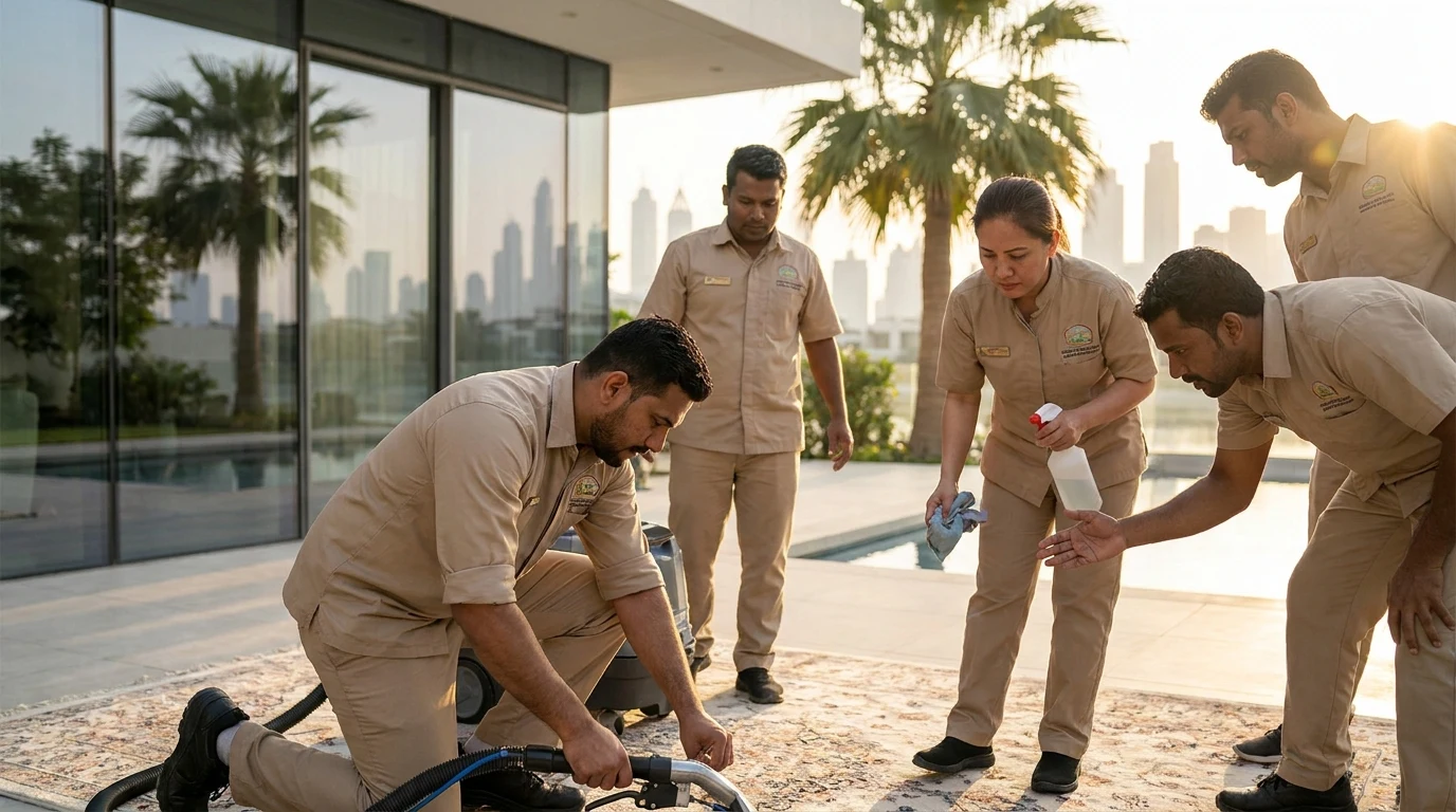 إزالة بقع صعبة من المفروشات في الإمارات 1