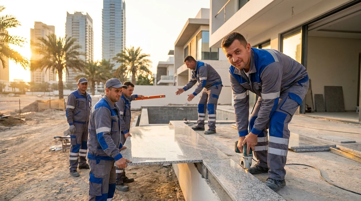 تلميع جرانيت وحجر في الإمارات 1