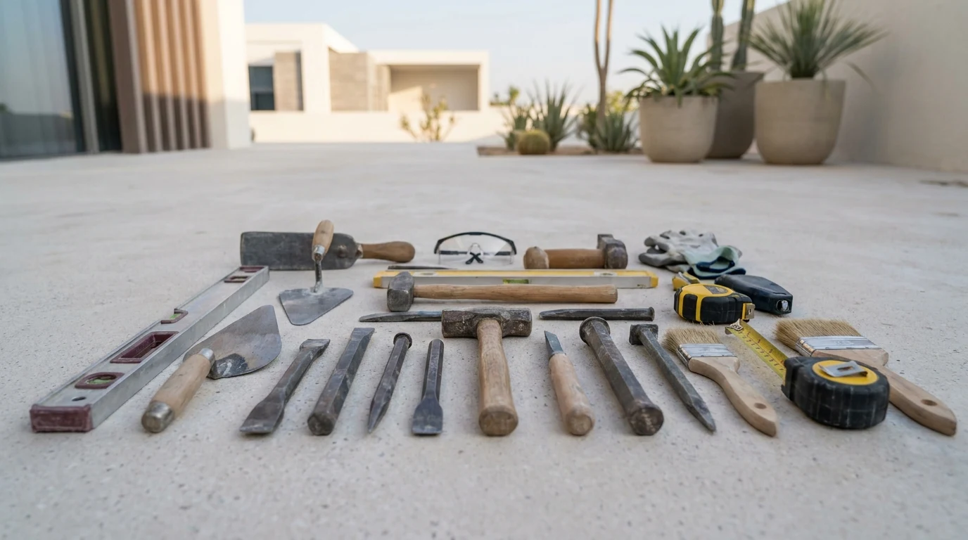 تنظيف واجهات حجر (صاروخ/رمل) في الإمارات 4