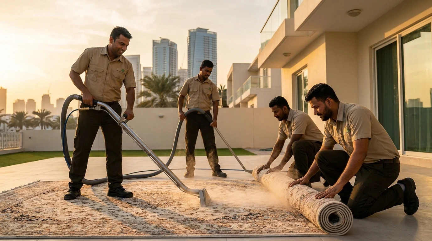 تنظيف السجاد — خدمة احترافية موثوقة في الإمارات