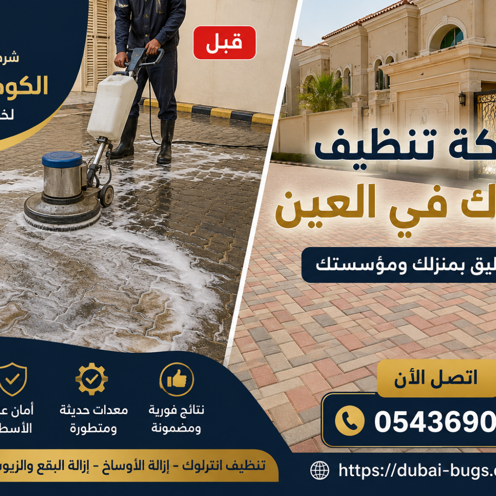 شركة تنظيف انترلوك في العين